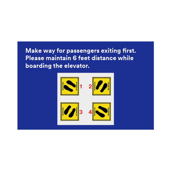 Stay Safe Counter/Wall (3M) Stickers