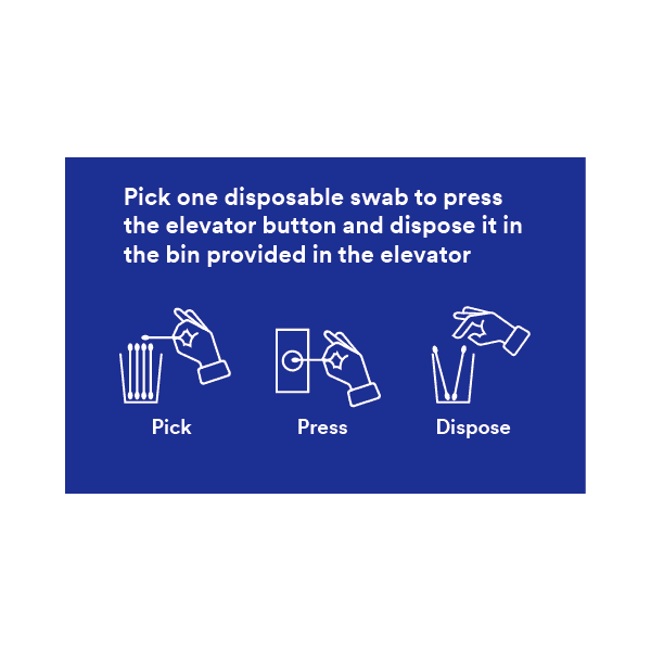 Stay Safe Counter/Wall (3M) Stickers