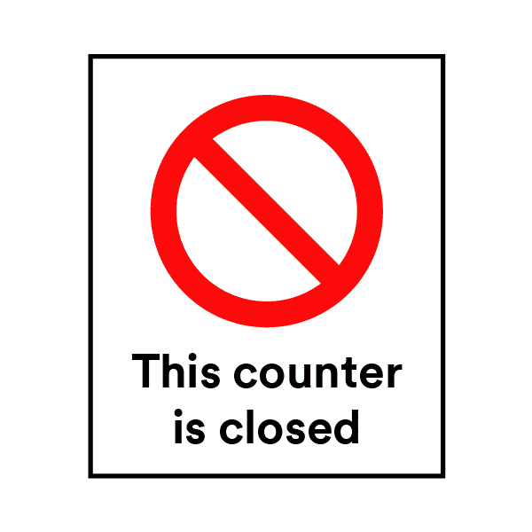 Stay Safe Counter/Wall (3M) Stickers