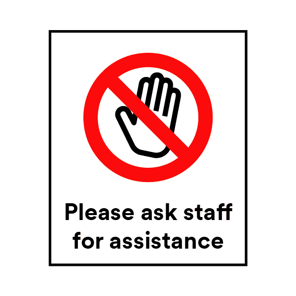 Stay Safe Counter/Wall (3M) Stickers