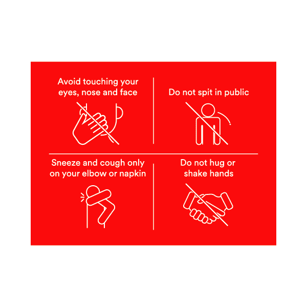 Stay Safe Counter/Wall (3M) Stickers