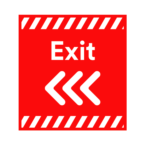 Stay Safe Counter/Wall (3M) Stickers