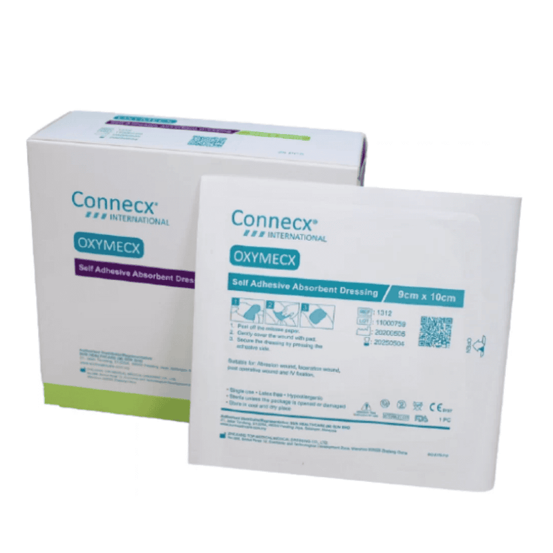 Self Adhesive Wound Dressing, non-woven, Sterile, 9cm x 20cm, 25pcs/box | Connecx Oxymecx