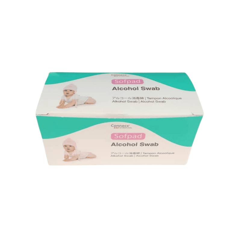 Alcohol Swab Pad 75% Alcohol Wipes |  Sofpad (100pcs/box) [EXP: 30 NOV 2026]