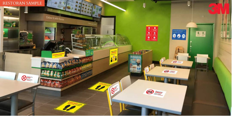 Stay Safe Counter/Wall (3M) Stickers