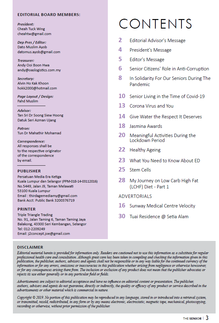 [Hard Copy] The Senior magazine | Sep-Nov 2020