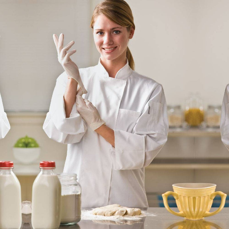 Top Glove Latex Disposable Glove, Powder Free, Natural Color (100 Pcs Per Box)