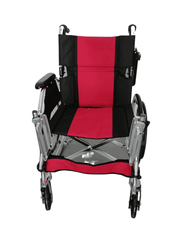 Red Aluminium Folding Frame Wheelchair | Fair 