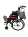 Red Aluminium Folding Frame Wheelchair | Fair 