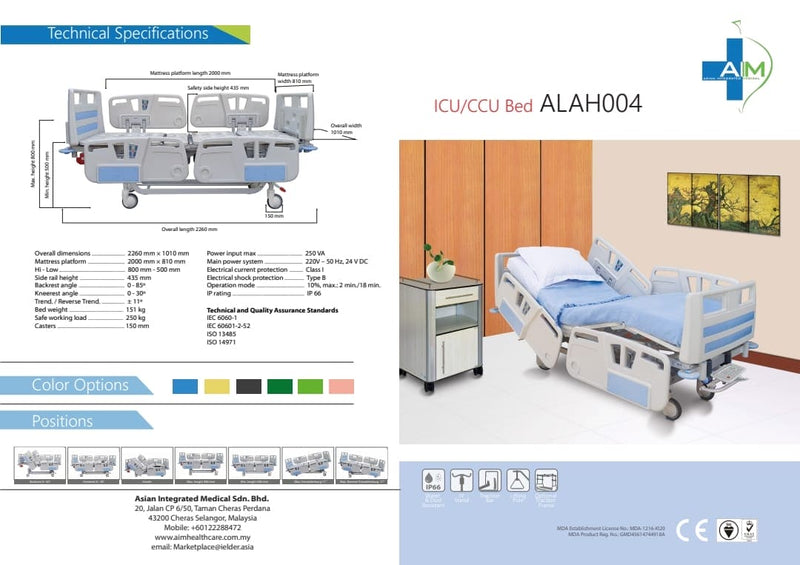 ICU CCU Hospital Bed