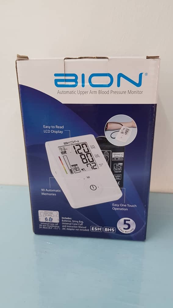 BION Upper Arm Blood Pressure Monitor - Asian Integrated Medical Sdn Bhd (ielder.asia)