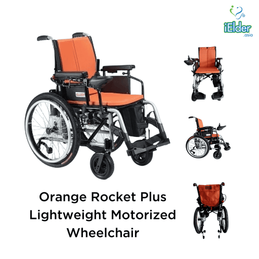 Orange Rocket Plus Lightweight Motorized Wheelchair