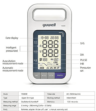 Rental for Yuwell Electronic Blood Pressure Monitor YE680E - Asian Integrated Medical Sdn Bhd (ielder.asia)