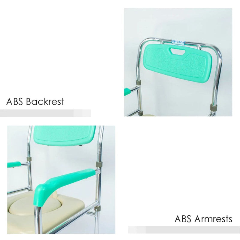 Commode chair with Wheels 4" | BION