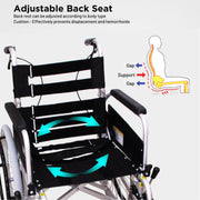 Detachable Armrest & Footrest Wheelchair KA822-45 | Kawamura
