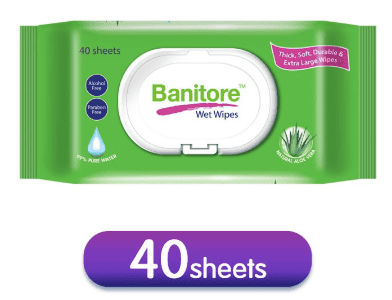 Banitore Wet Wipes (40sheets/Pack) - Asian Integrated Medical Sdn Bhd (ielder.asia)