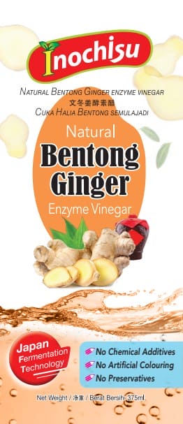 Inochisu Natural Enzyme Vinegar (Bentong Ginger) 375ml