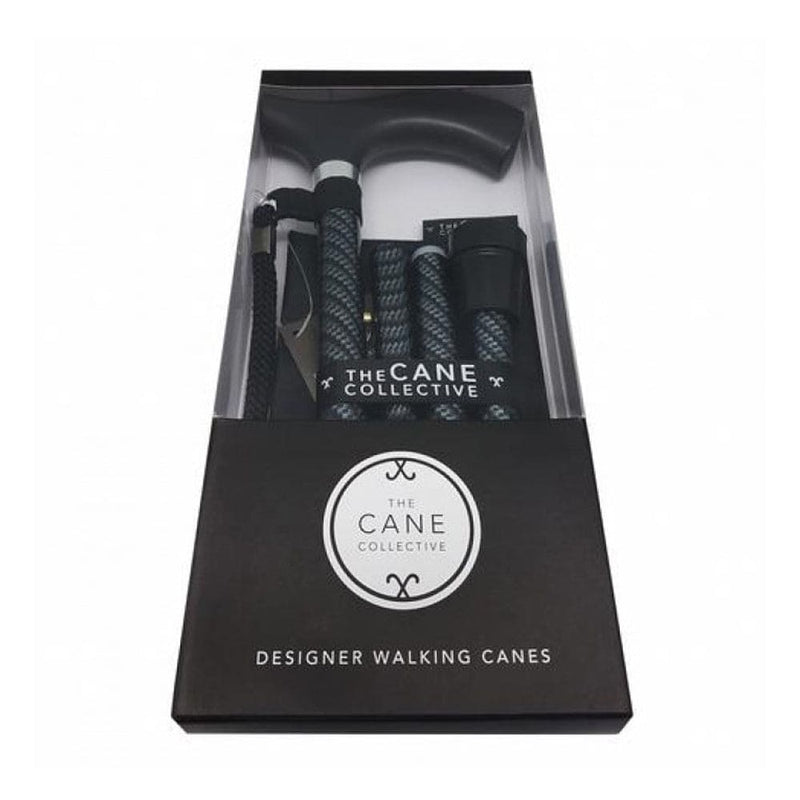 Black Urban Lightweight Cane (Foldable & Adjustable Height) - Asian Integrated Medical Sdn Bhd (ielder.asia)