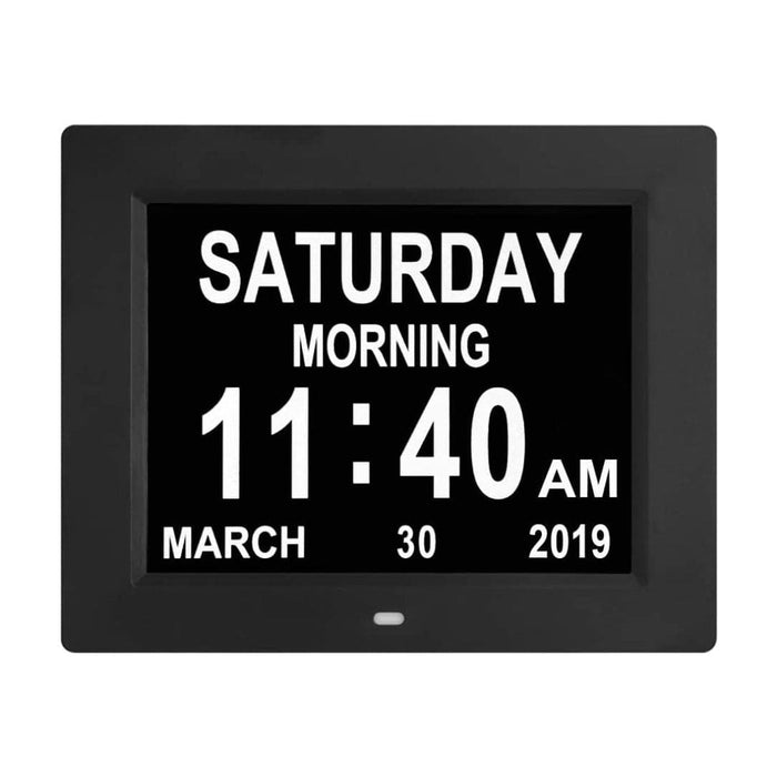 8" Digital Calendar Day Clock - Orientation Dementia Clock