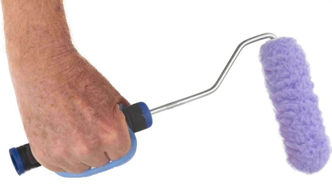 EazyHold 硅胶自适应辅助器适用于手部活动受限、脑瘫、中风的个人。 （蓝色两件装 5 1/4"）