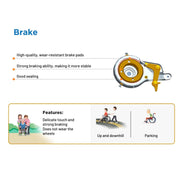Detachable Armrest & Footrest Wheelchair KA822-45 | Kawamura