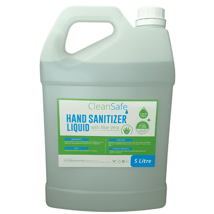CleanSafe Hand Sanitizer Liquid 5 Litre