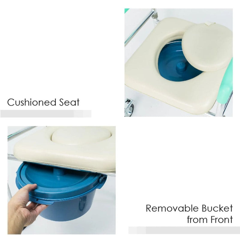 Commode chair with Wheels 4" | BION