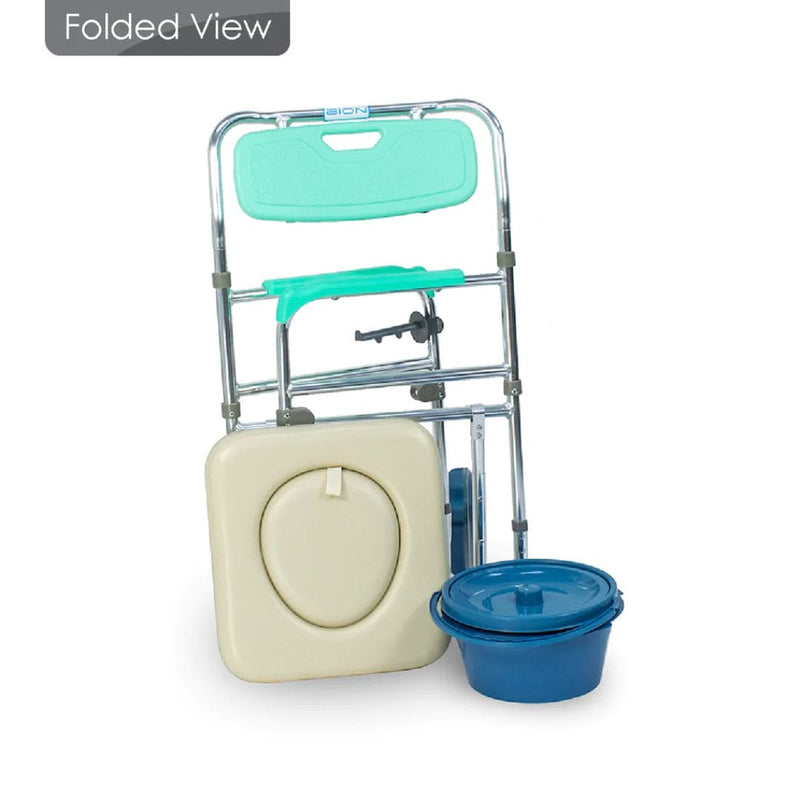 Commode chair with Wheels 4" | BION