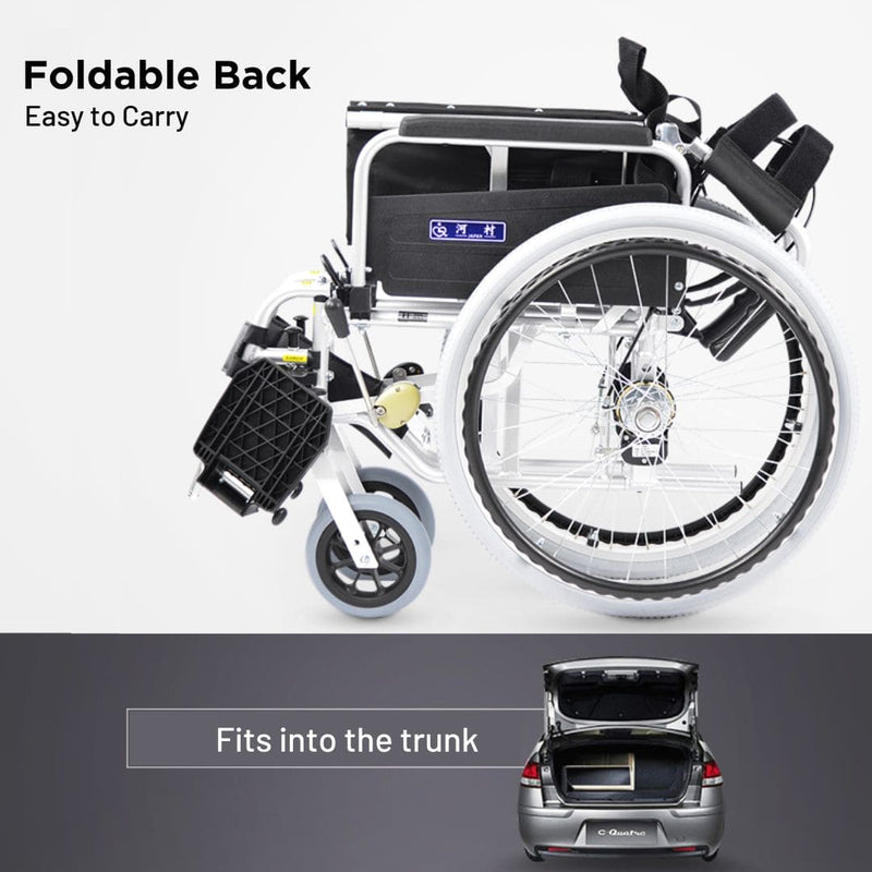 Detachable Armrest & Footrest Wheelchair KA822-45 | Kawamura