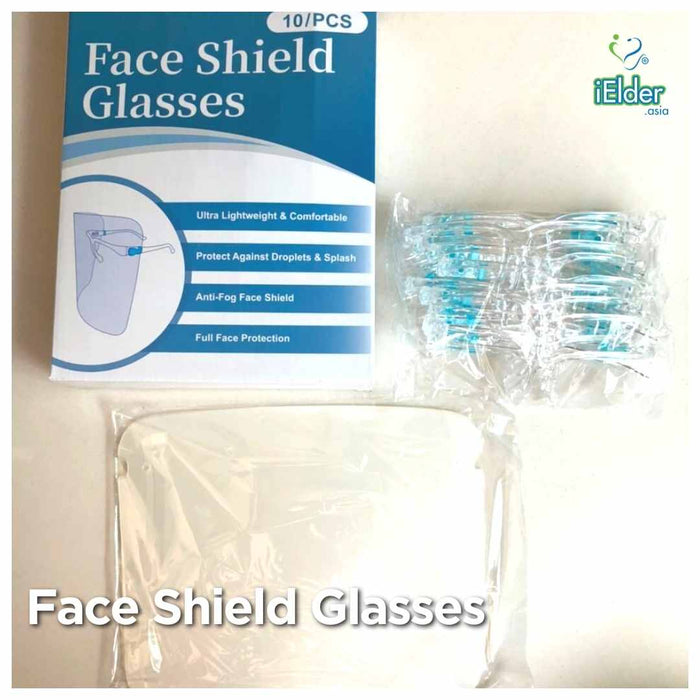 Disposable Face Shield Glass type For Adult (10 Piece/set)