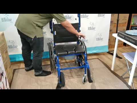 2 IN1 Self Propel Commode Wheelchair