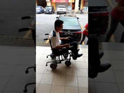 Orange New Breeze Lightweight Powered Wheelchair 