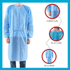 Isolation Gown, With Cuff, Water Repellent, PP+PE, 42gsm, 10pcs/pak