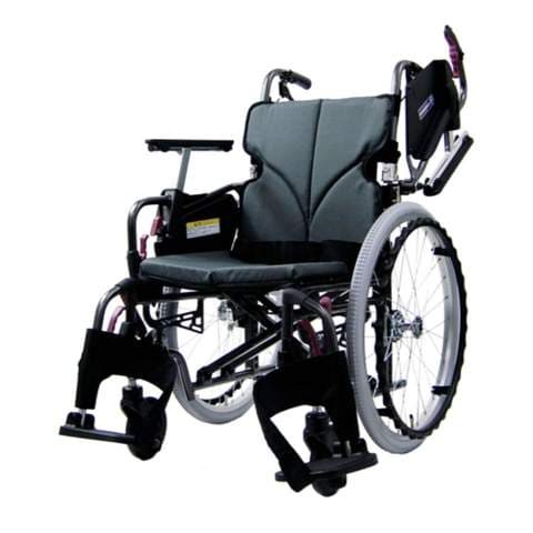 Self-Propelled Elevating Wheelchair KMD-C22-45 Light Blue | Kawamura 