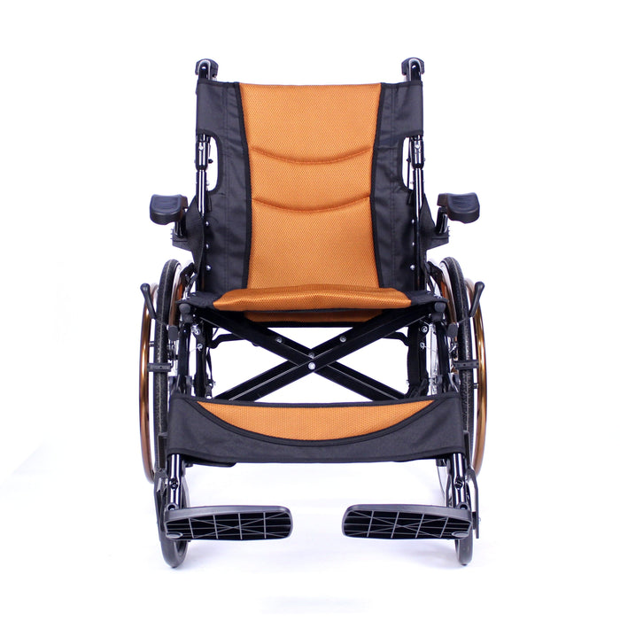 Lightweight Self Propelled Wheelchair Orange 18"