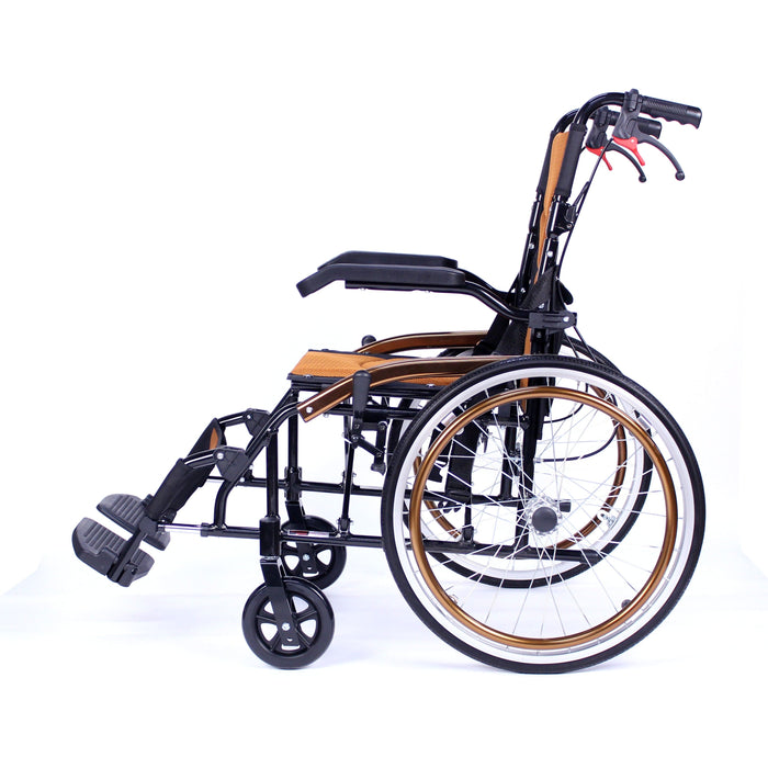 轻型自行式轮椅 橙色 18 英寸