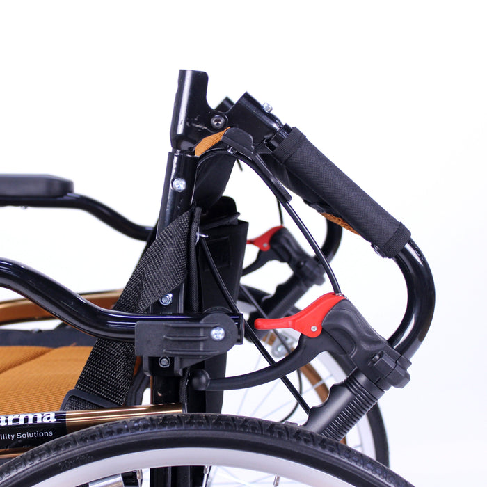 Kerusi Roda Digerakkan Sendiri Ringan Jingga 18"