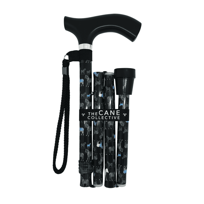 Zebras Crossing Cane (Foldable & Adjustable Height) - Asian Integrated Medical Sdn Bhd (ielder.asia)