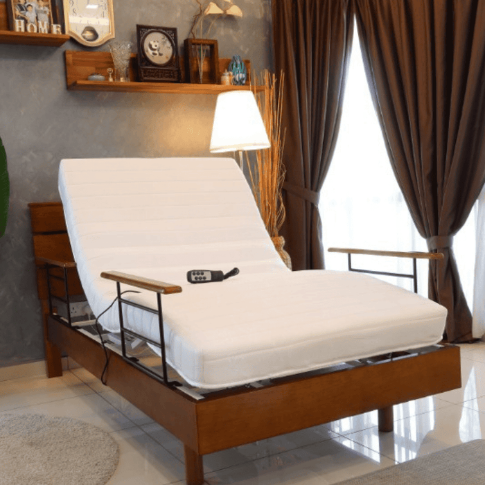 2 Functions Wooden Electric Home Care Bed | AIM Healthcare