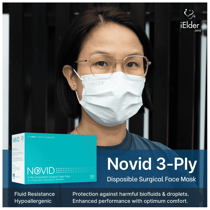 Novid 3 层一次性手术口罩（独立包装）