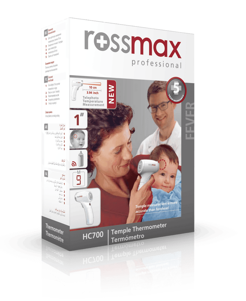 Swiss Brand Rossmax Non Contact Thermometer HC700 [professional units meant for heavy duty use, 1 battery can use up to 3000 measurements] - Asian Integrated Medical Sdn Bhd (ielder.asia)