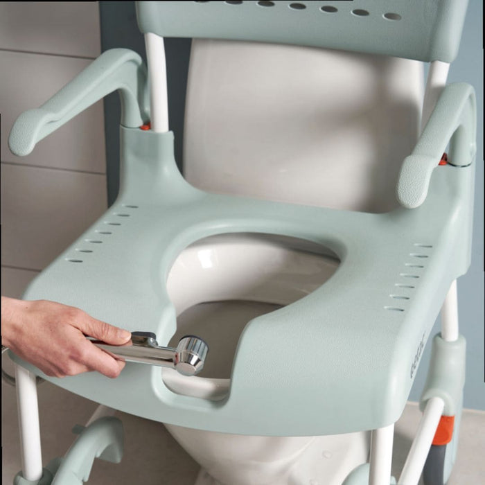 mobile commode shower chair 