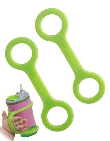 EazyHold Silicone Adaptive Aid for Individuals with Limited Hand Mobility, Cerebral Palsy, Stroke. (Sippy Cup/Bottle Holder Two Pack 7 1/2")